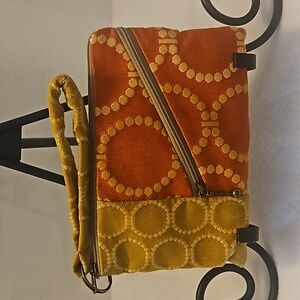 Maruca  Women's Fall Colors Woven Tapestry Handmade in Colorado Beetle Wristlet